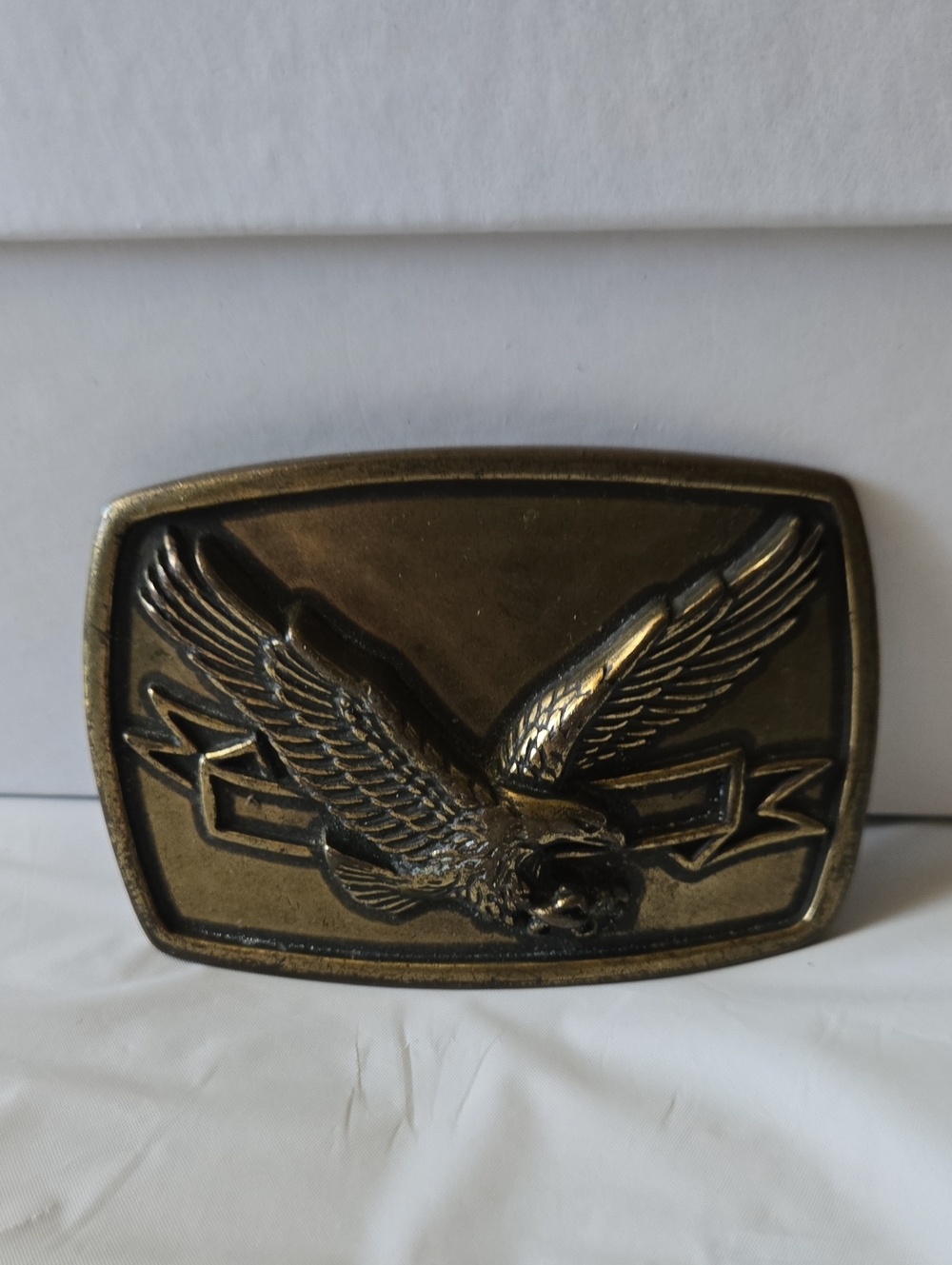 Bronze Eagle Belt Buckle - Flying Eagle Design